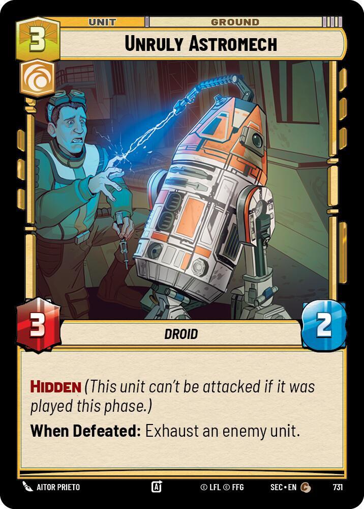 Unruly Astromech (Foil) [Secrets of Power] 731