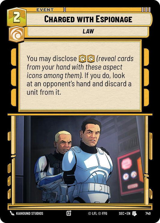Charged with Espionage (Foil) [Secrets of Power] 740