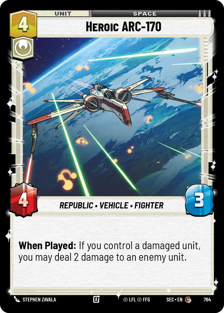 Heroic ARC-170 (Foil) [Secrets of Power] 764