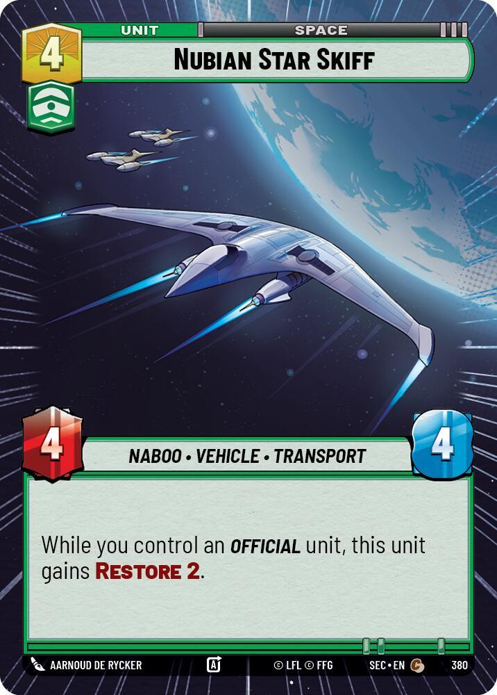 Nubian Star Skiff (Hyperspace) [Secrets of Power] 380