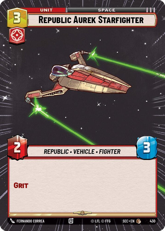 Republic Aurek Starfighter (Hyperspace) [Secrets of Power] 430