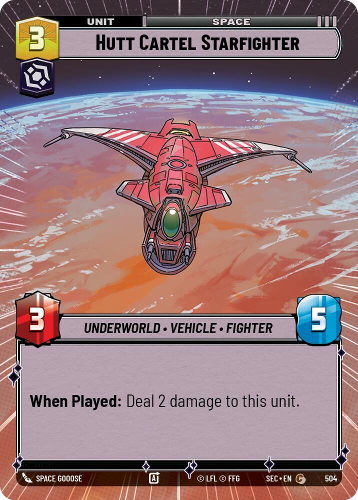 Hutt Cartel Starfighter (Hyperspace) [Secrets of Power] 504