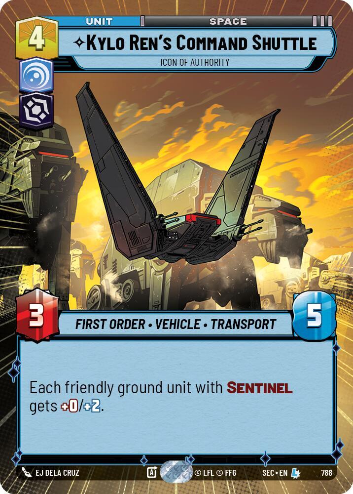 Kylo Ren's Command Shuttle - Icon of Authority (Hyperspace Foil) [Secrets of Power] 788