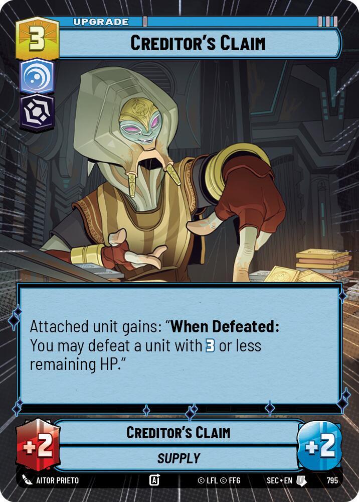 Creditor's Claim (Hyperspace Foil) [Secrets of Power] 795