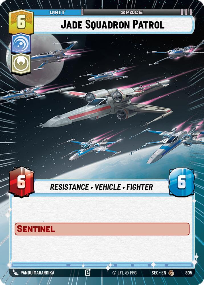 Jade Squadron Patrol (Hyperspace Foil) [Secrets of Power] 805