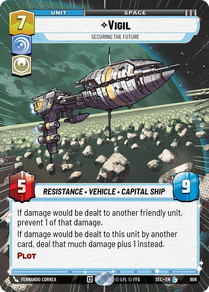 Vigil - Securing the Future (Hyperspace Foil) [Secrets of Power] 806