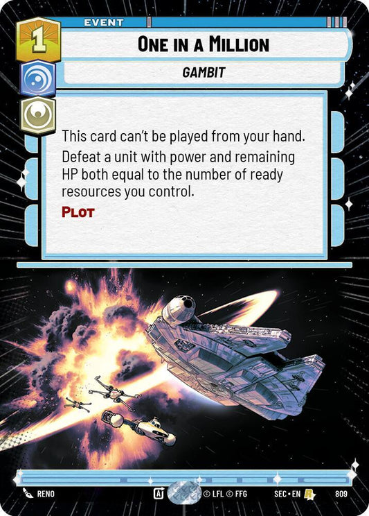 One in a Million (Hyperspace Foil) [Secrets of Power] 809