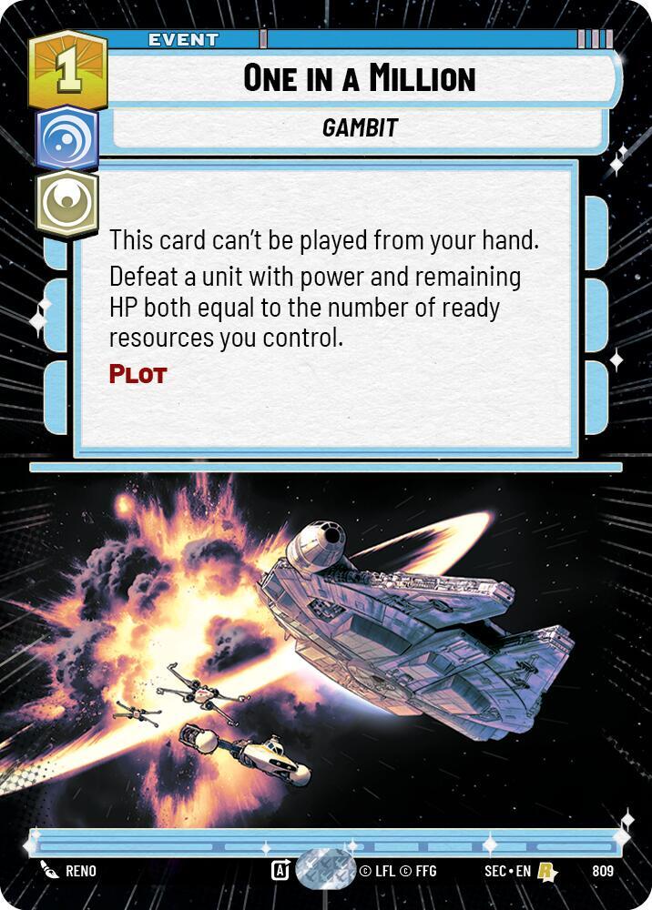 One in a Million (Hyperspace Foil) [Secrets of Power] 809