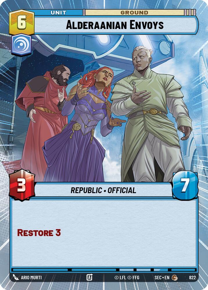 Alderaanian Envoys (Hyperspace Foil) [Secrets of Power] 822