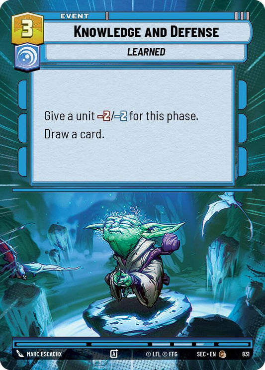 Knowledge and Defense (Hyperspace Foil) [Secrets of Power] 831