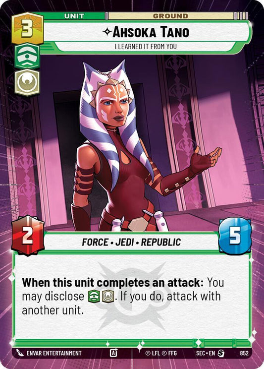 Ahsoka Tano - I Learned It from You (Hyperspace Foil) [Secrets of Power] 852