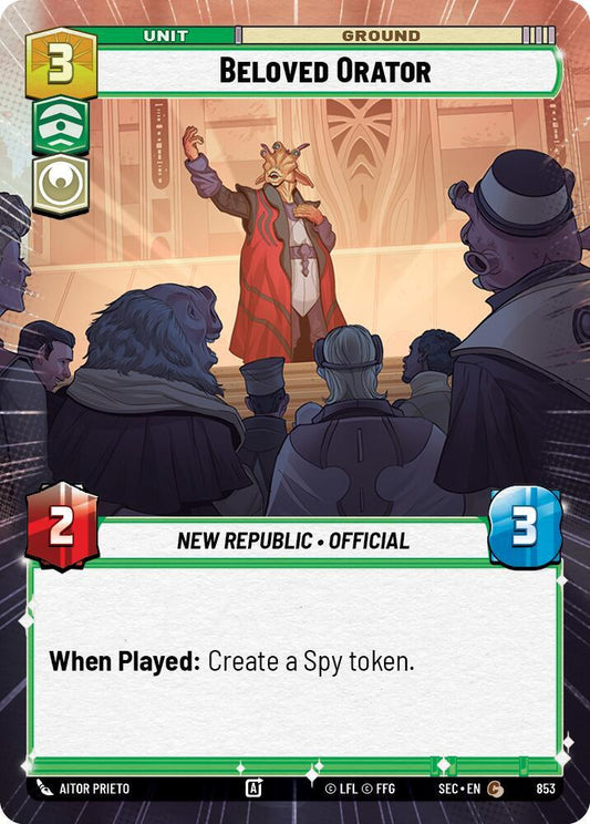 Beloved Orator (Hyperspace Foil) [Secrets of Power] 853