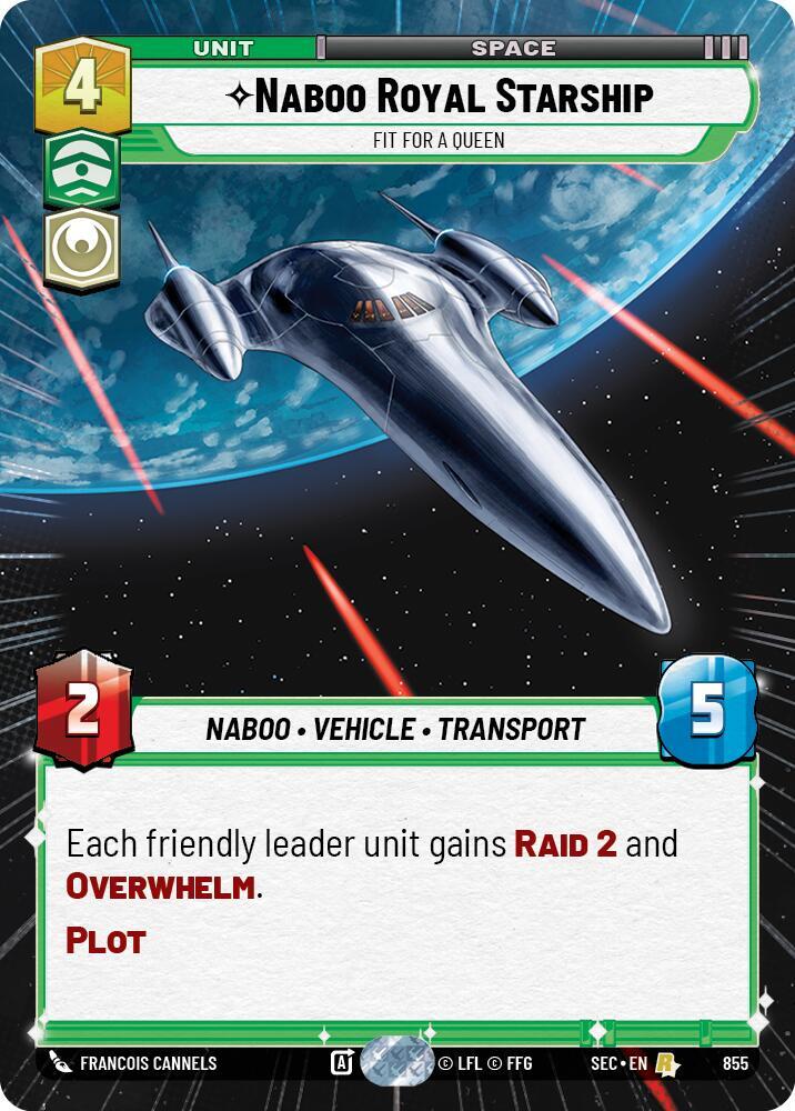 Naboo Royal Starship - Fit For A Queen (Hyperspace Foil) [Secrets of Power] 855
