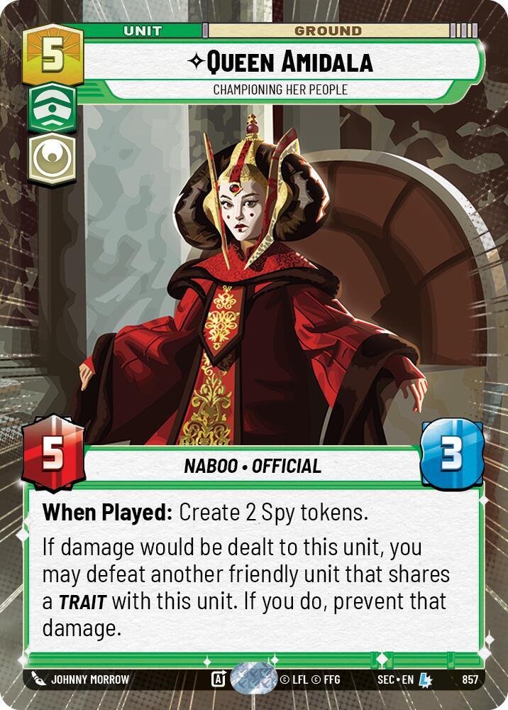 Queen Amidala - Championing Her People (Hyperspace Foil) [Secrets of Power] 857
