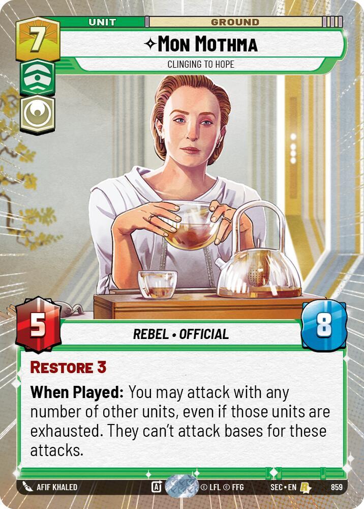 Mon Mothma - Clinging to Hope (Hyperspace Foil) [Secrets of Power] 859
