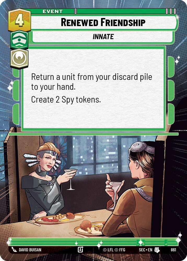 Renewed Friendship (Hyperspace Foil) [Secrets of Power] 861