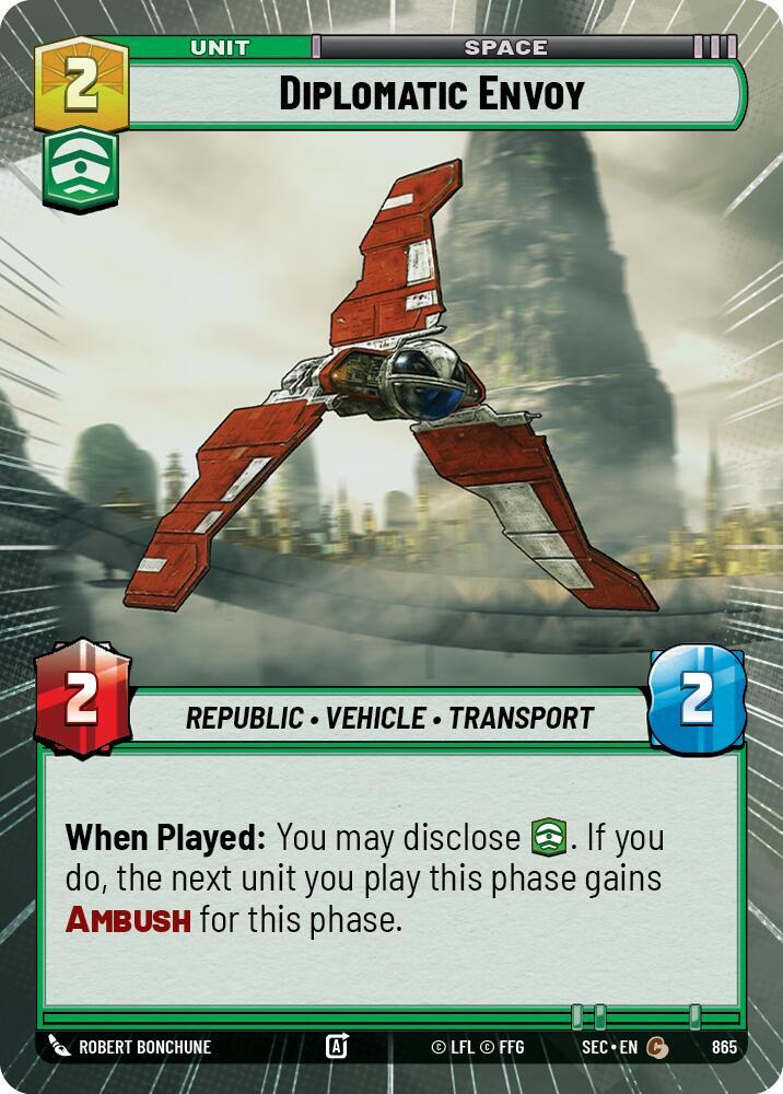 Diplomatic Envoy (Hyperspace Foil) [Secrets of Power] 865