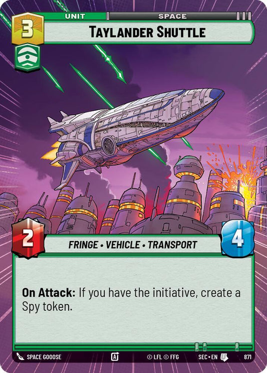 Taylander Shuttle (Hyperspace Foil) [Secrets of Power] 871