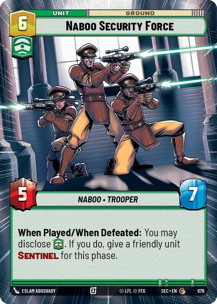 Naboo Security Force (Hyperspace Foil) [Secrets of Power] 876
