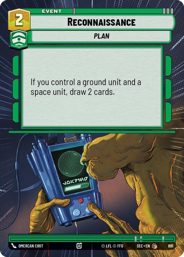 Reconnaissance (Hyperspace Foil) [Secrets of Power] 881