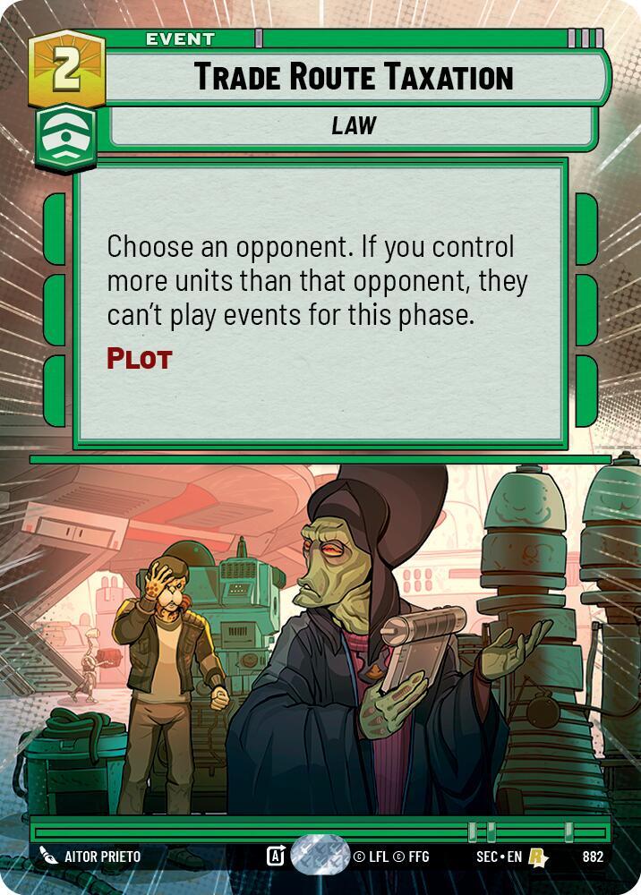 Trade Route Taxation (Hyperspace Foil) [Secrets of Power] 882