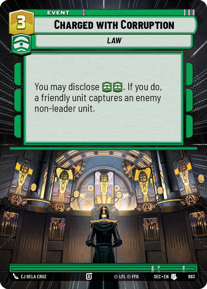 Charged with Corruption (Hyperspace Foil) [Secrets of Power] 883