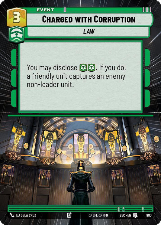 Charged with Corruption (Hyperspace Foil) [Secrets of Power] 883