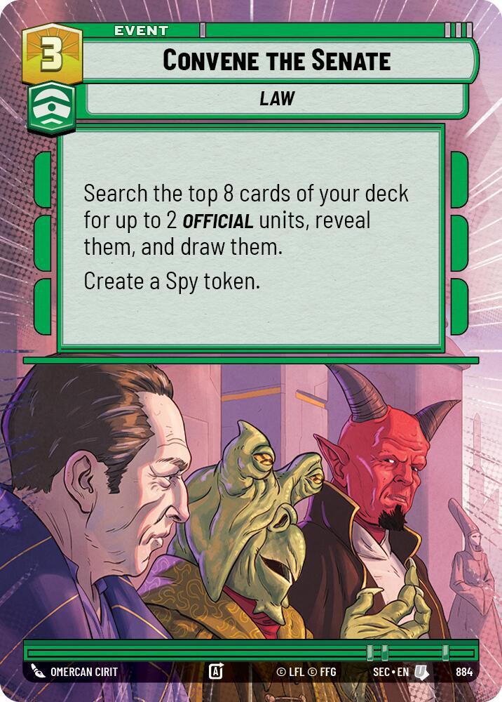 Convene the Senate (Hyperspace Foil) [Secrets of Power] 884