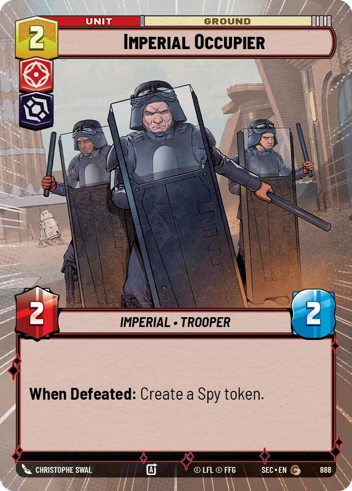 Imperial Occupier (Hyperspace Foil) [Secrets of Power] 888