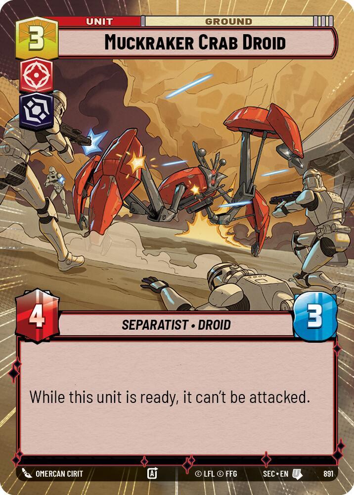 Muckraker Crab Droid (Hyperspace Foil) [Secrets of Power] 891
