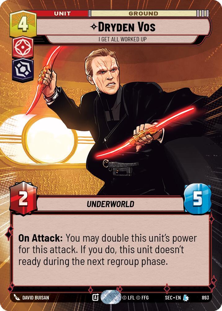 Dryden Vos - I Get All Worked Up (Hyperspace Foil) [Secrets of Power] 893