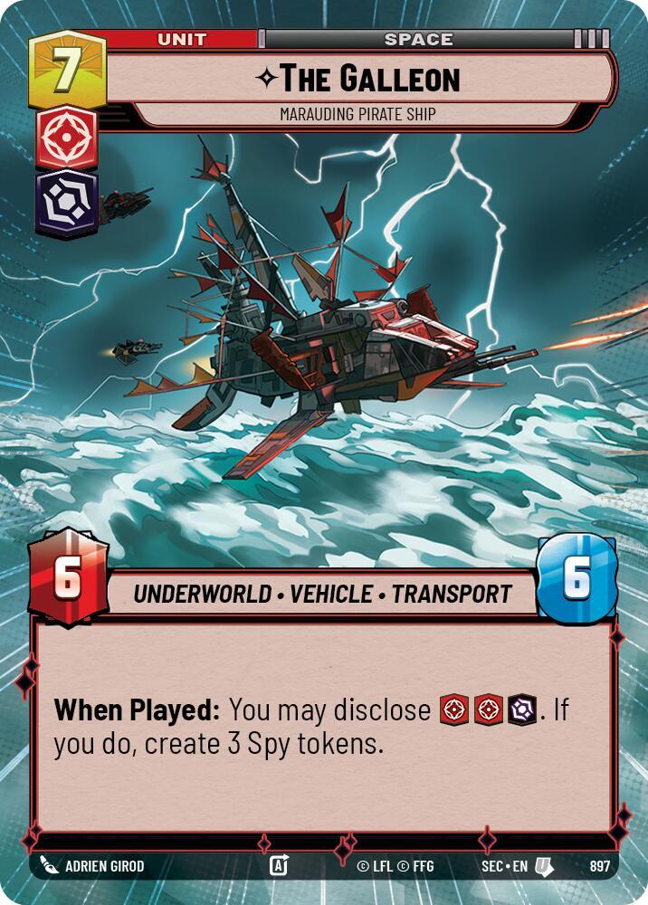 The Galleon - Marauding Pirate Ship (Hyperspace Foil) [Secrets of Power] 897