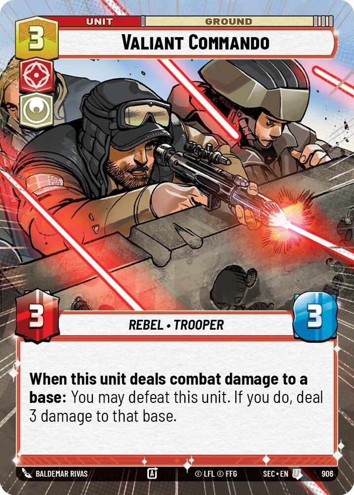 Valiant Commando (Hyperspace Foil) [Secrets of Power] 906