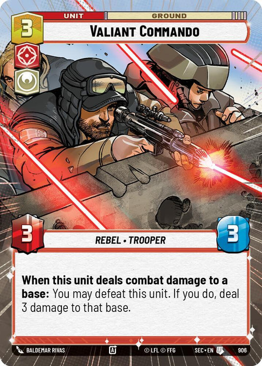 Valiant Commando (Hyperspace Foil) [Secrets of Power] 906