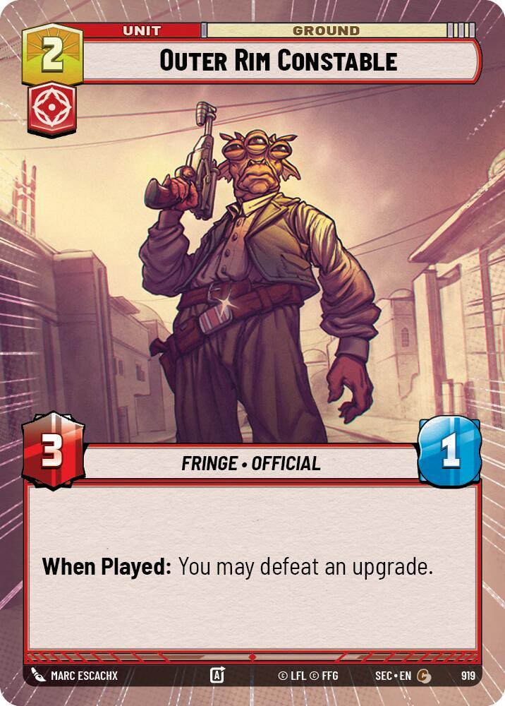 Outer Rim Constable (Hyperspace Foil) [Secrets of Power] 919
