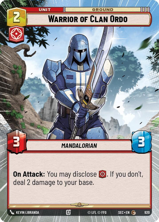 Warrior of Clan Ordo (Hyperspace Foil) [Secrets of Power] 920