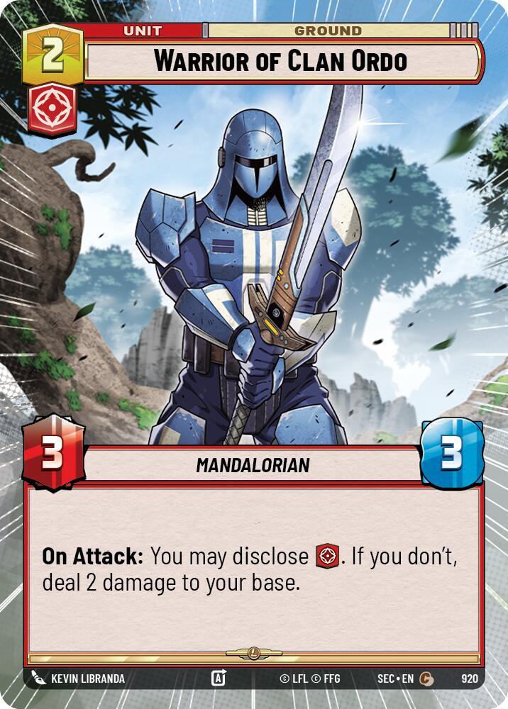 Warrior of Clan Ordo (Hyperspace Foil) [Secrets of Power] 920