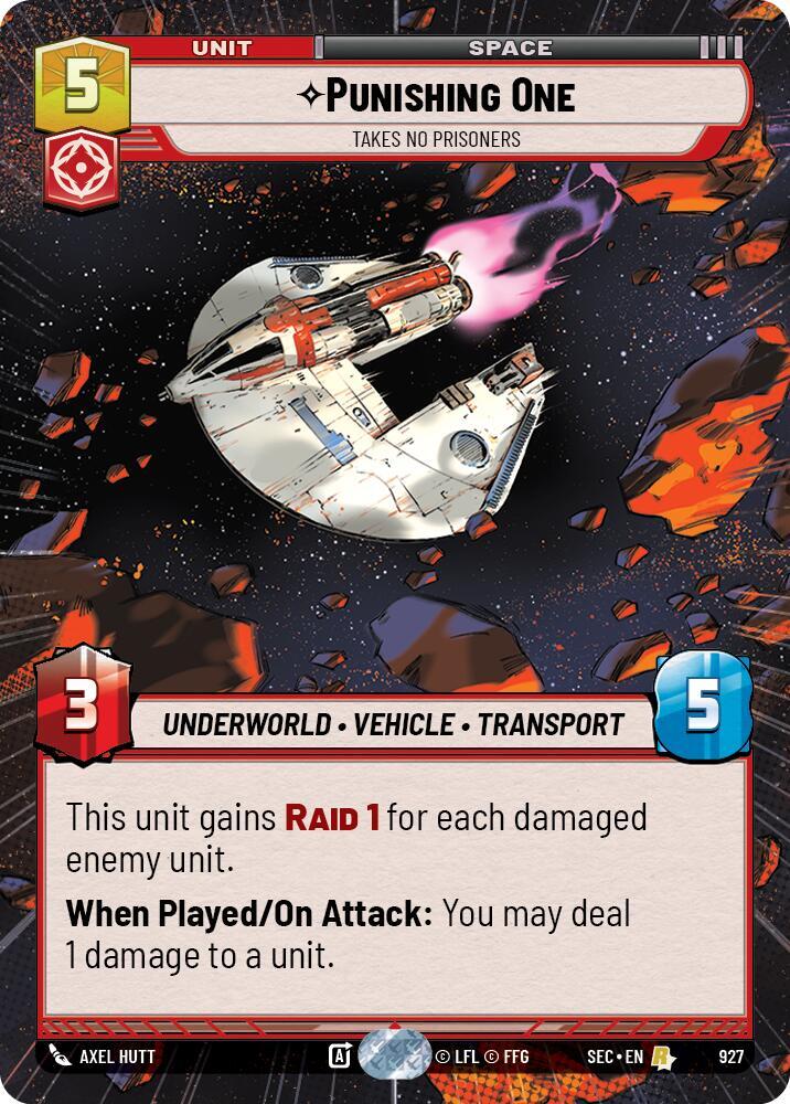 Punishing One - Takes No Prisoners (Hyperspace Foil) [Secrets of Power] 927
