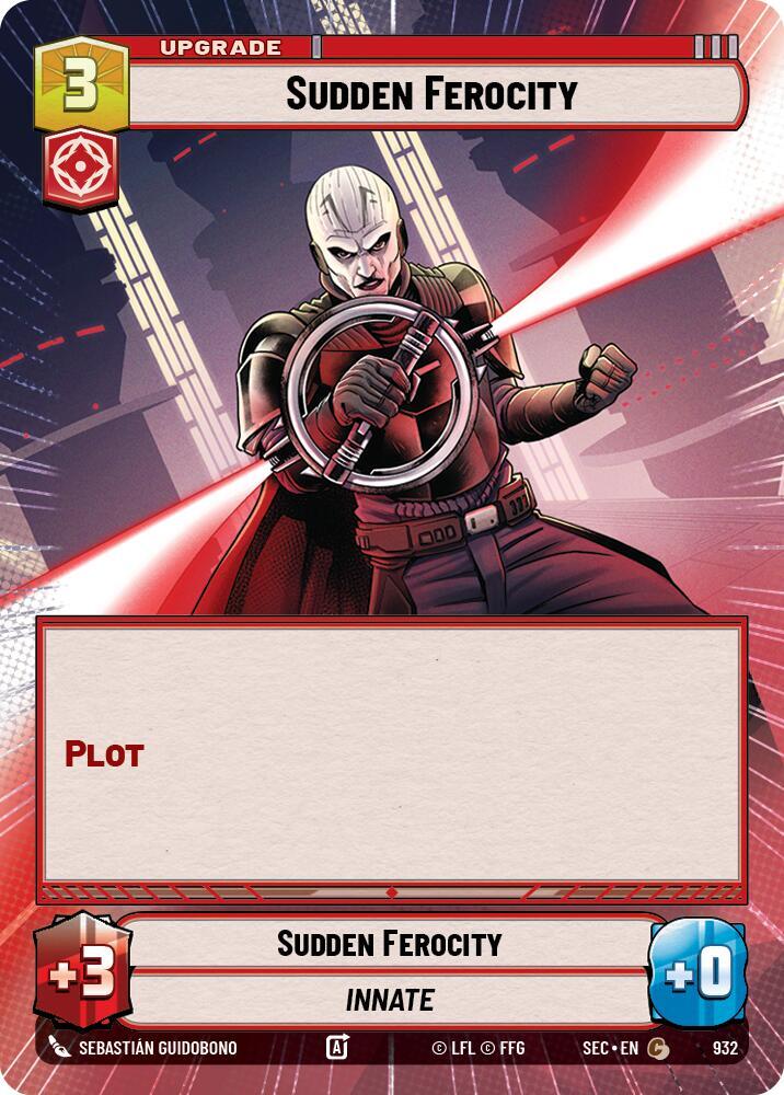 Sudden Ferocity (Hyperspace Foil) [Secrets of Power] 932