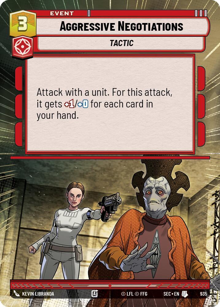 Aggressive Negotiations (Hyperspace Foil) [Secrets of Power] 935