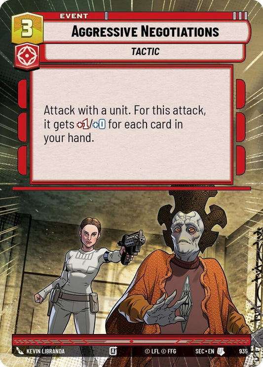 Aggressive Negotiations (Hyperspace Foil) [Secrets of Power] 935