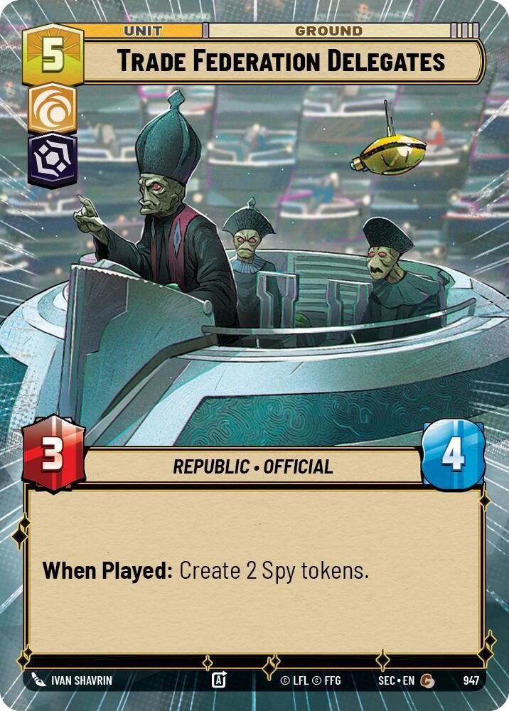 Trade Federation Delegates (Hyperspace Foil) [Secrets of Power] 947