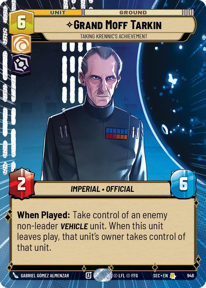 Grand Moff Tarkin - Taking Krennic's Achievement (Hyperspace Foil) [Secrets of Power] 948
