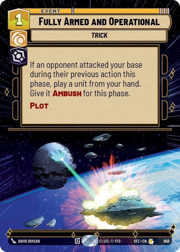 Fully Armed and Operational (Hyperspace Foil) [Secrets of Power] 950