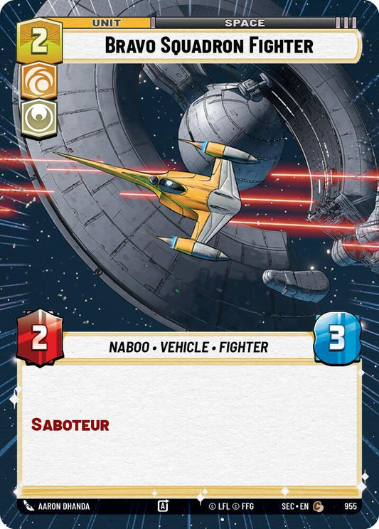 Bravo Squadron Fighter (Hyperspace Foil) [Secrets of Power] 955