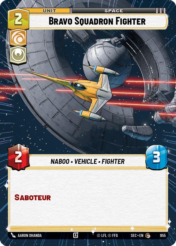 Bravo Squadron Fighter (Hyperspace Foil) [Secrets of Power] 955