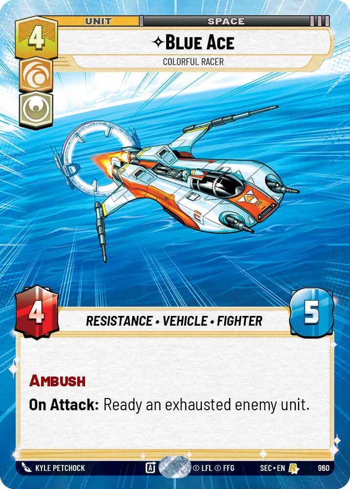 Blue Ace - Colorful Racer (Hyperspace Foil) [Secrets of Power] 960