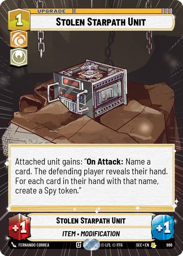 Stolen Starpath Unit (Hyperspace Foil) [Secrets of Power] 966
