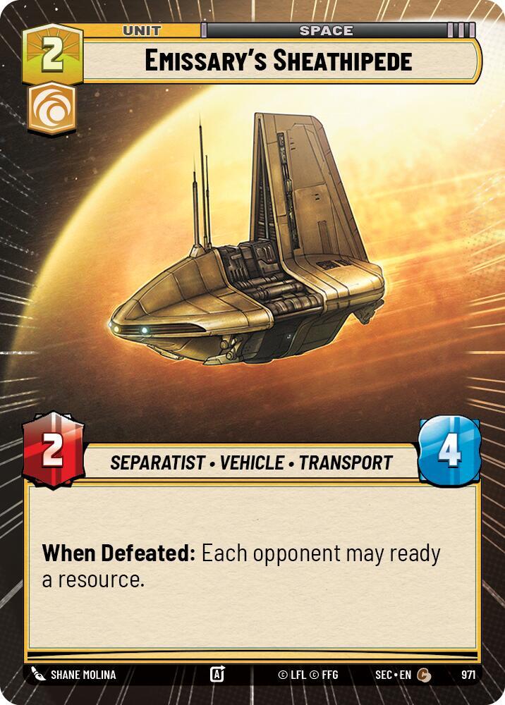 Emissary's Sheathipede (Hyperspace Foil) [Secrets of Power] 971