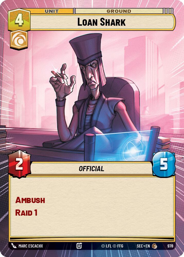Loan Shark (Hyperspace Foil) [Secrets of Power] 978